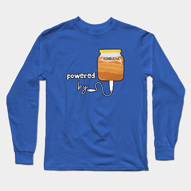 Powered by Kombucha Long Sleeve T-Shirt by leBoosh-Designs